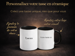Tasse personnalisée en céramique