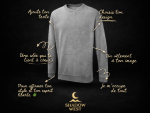 Sweat Col Rond Personnalisé – Design sur Mesure – Cadeau Unique