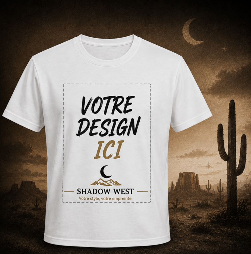 T-shirt blanc personnalisé – Sublimation Polyester